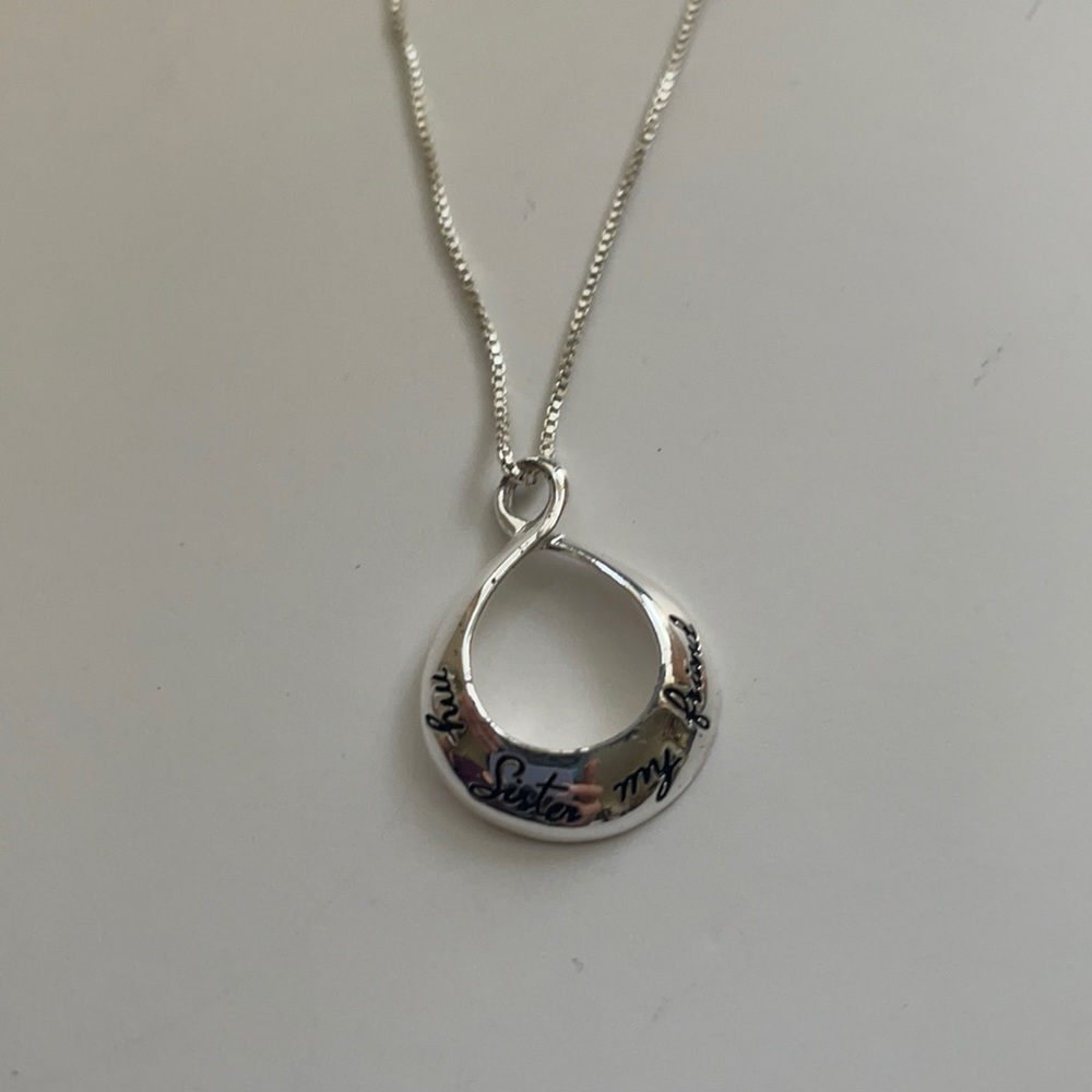 “My Sister My Friend” Pendant Necklance